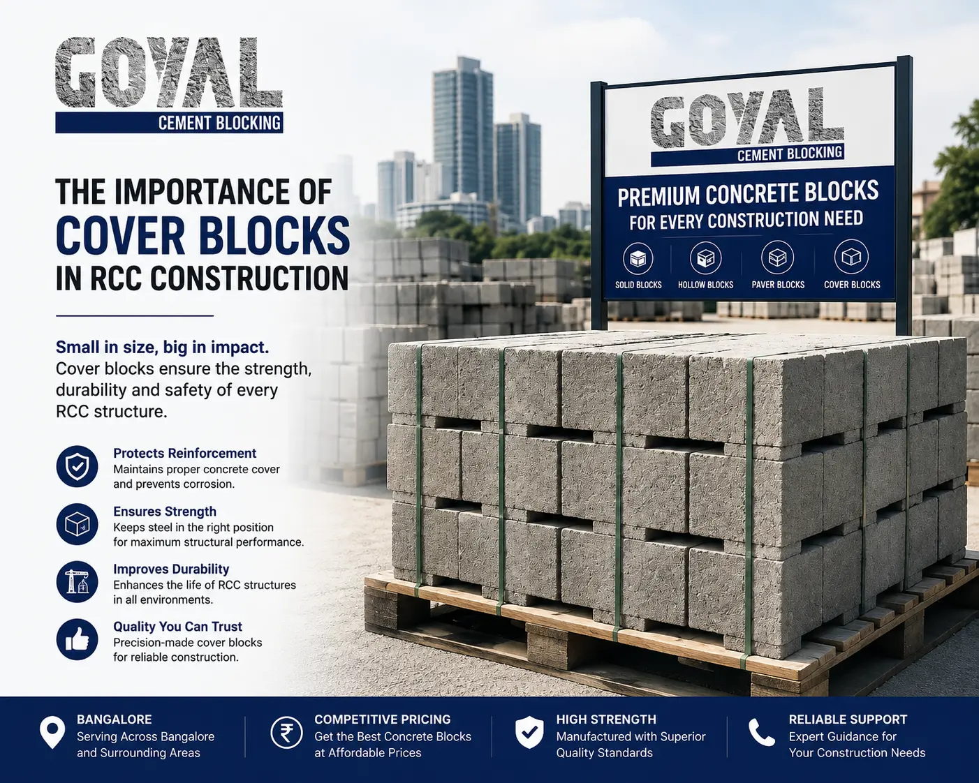 What Is the Importance of Cover Blocks in RCC Construction?